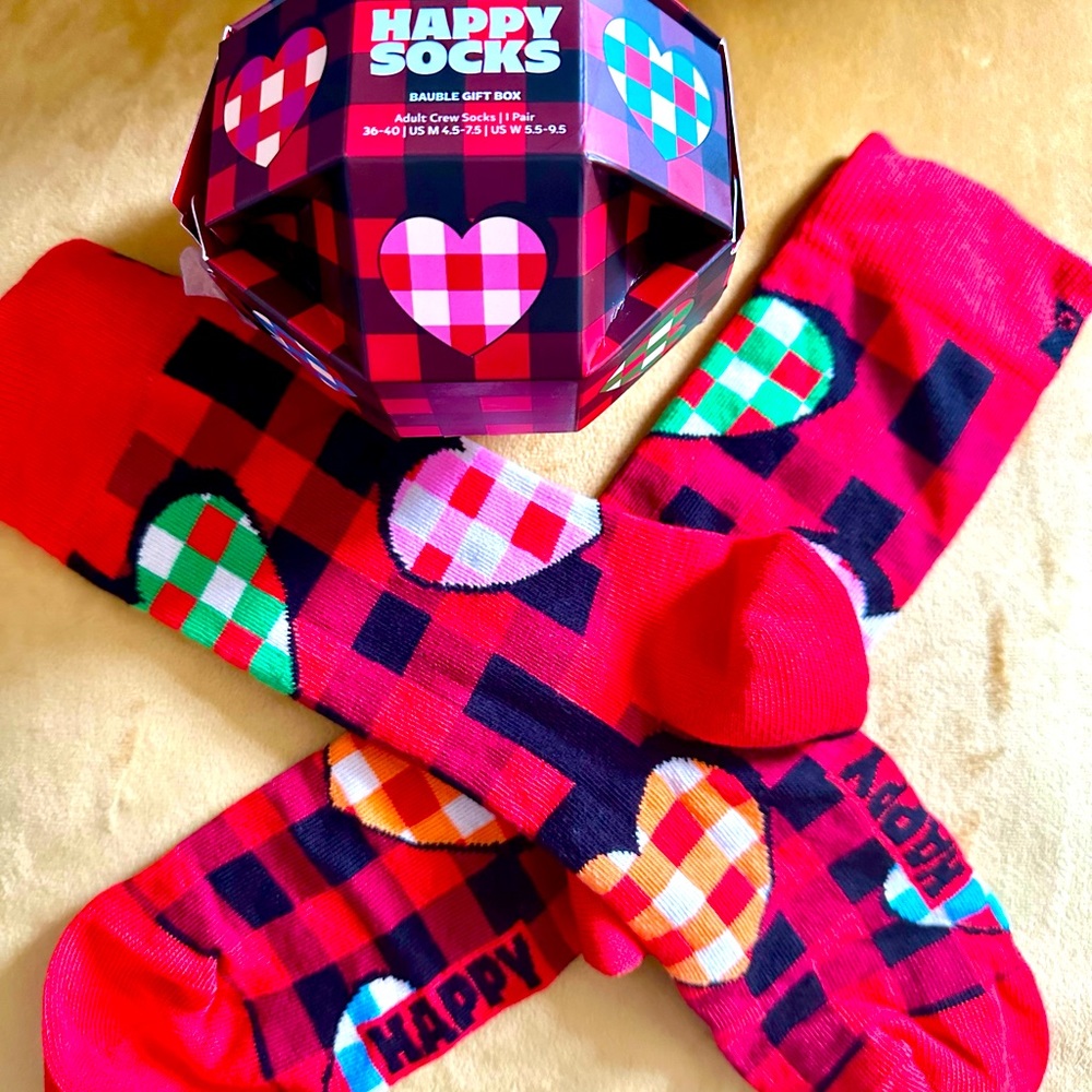NWT ♥️ HAPPY SOCKS Adult Crew Socks